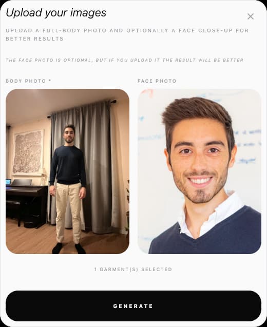 Try-on Simple y Completo